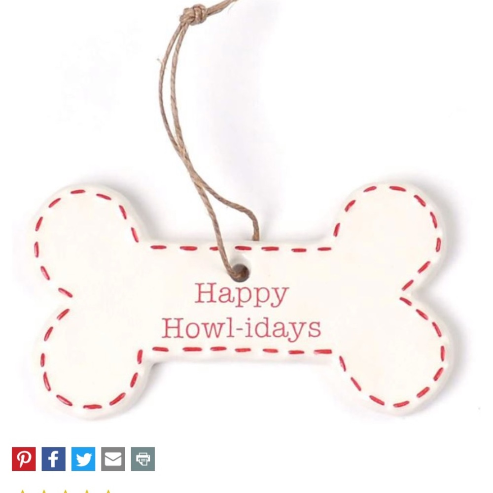 NWT Mud Pie Holiday Ornament